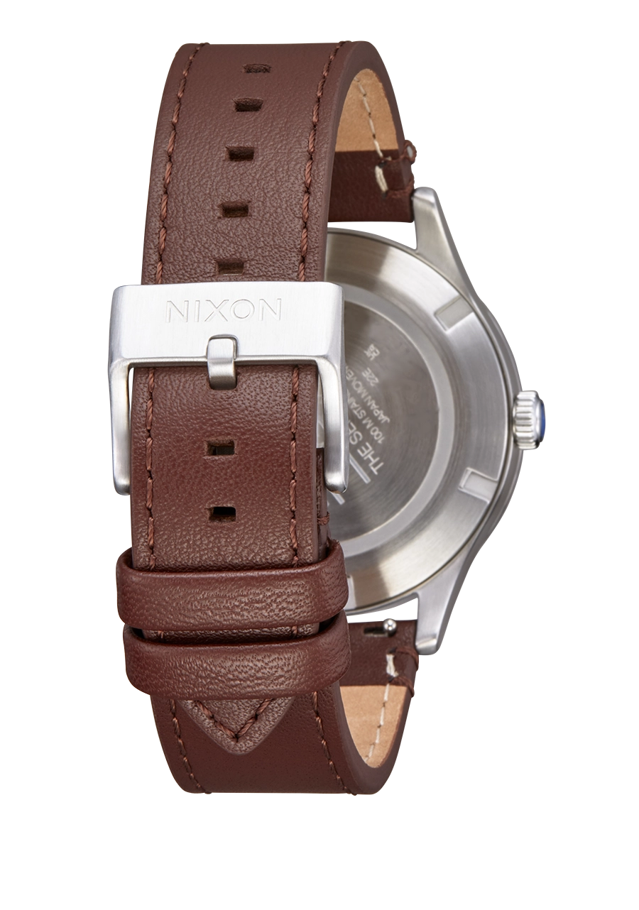 Sentry Solar Leather - Navy Sunray / Silver