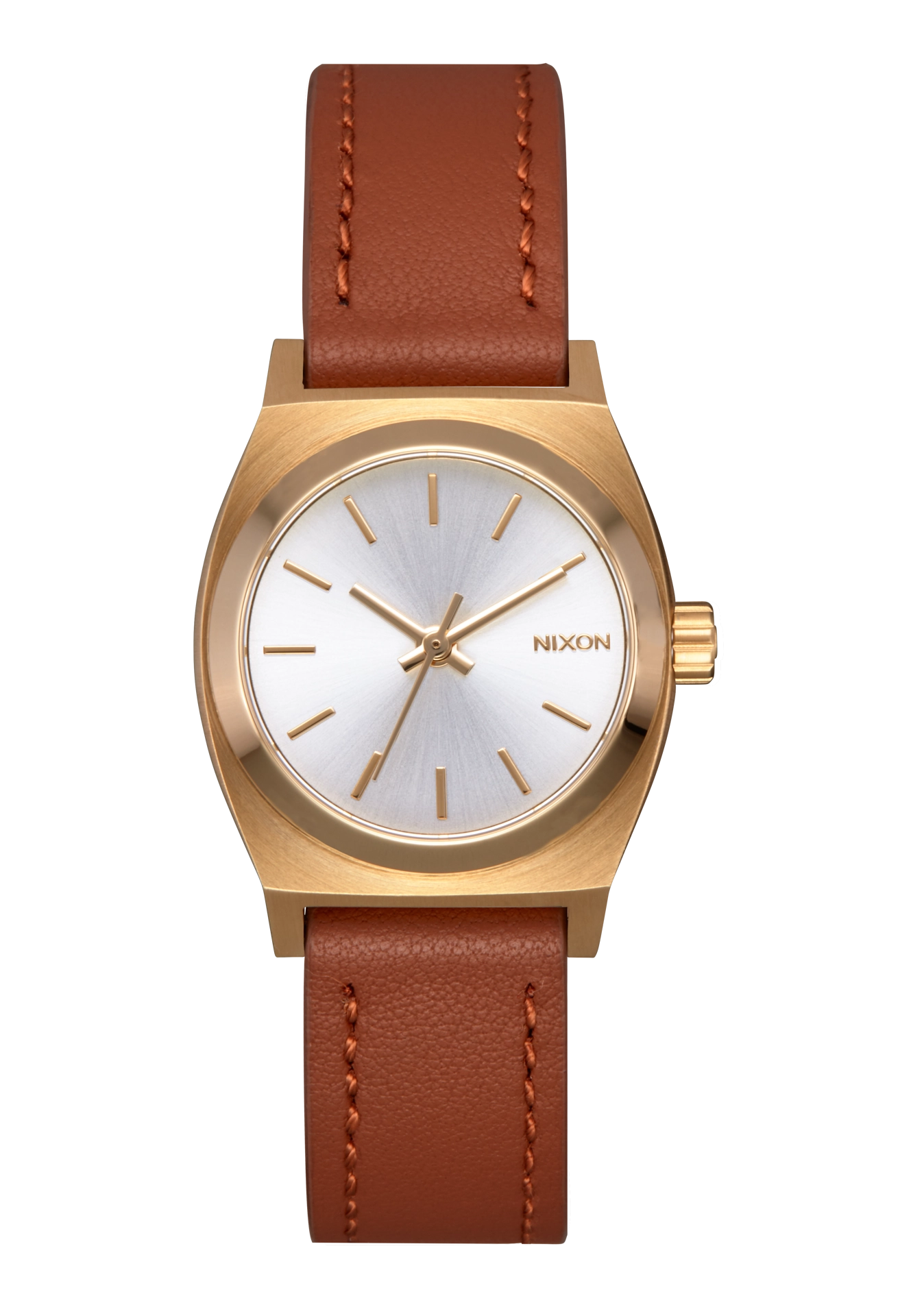 Small Time Teller Leather - Light Gold / White Sunray