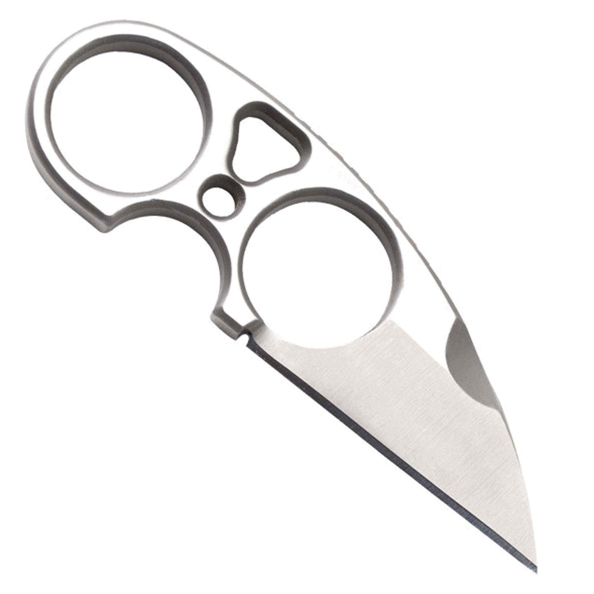 SOG Neck Knife - Snarl Straight Sheepsfoot Satin Stainless Steel Blade | JB01K-CP
