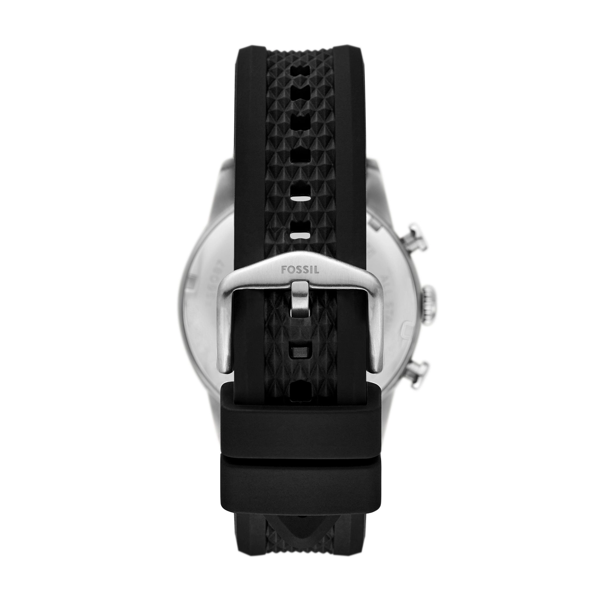 Sport Tourer Chronograph Black Silicone Watch