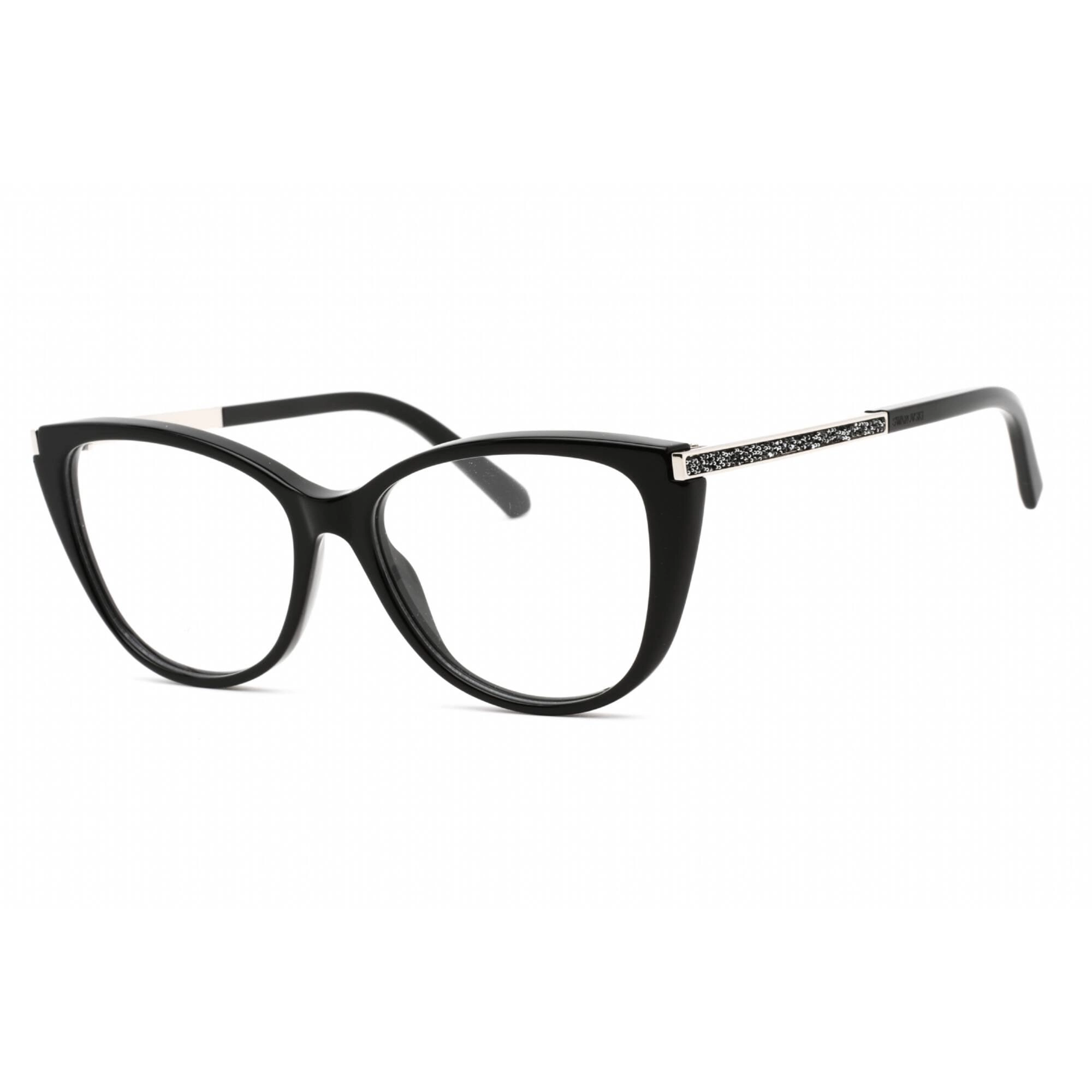 Swarovski Women's Eyeglasses - Full Rim Cat Eye Shiny Black Plastic Frame | SK5414 001