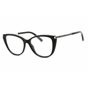 Swarovski Women's Eyeglasses - Full Rim Cat Eye Shiny Black Plastic Frame | SK5414 001