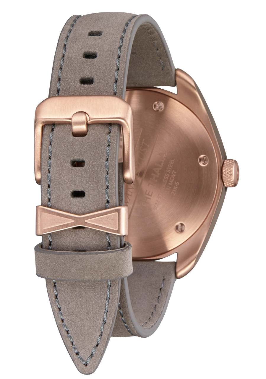Thalia Leather - Gray Sunray / Rose Gold / Gray