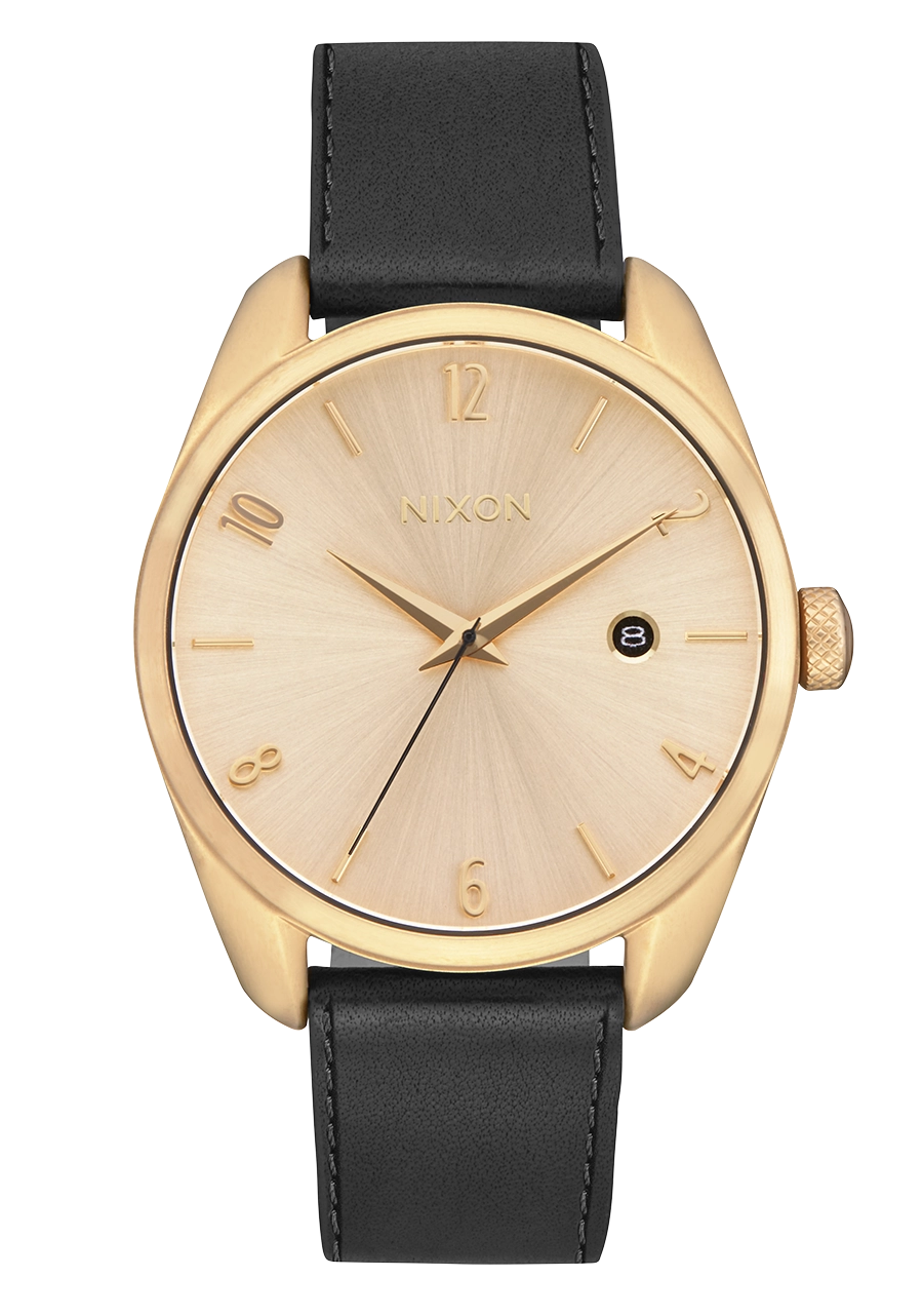Thalia Leather - Light Gold / Black