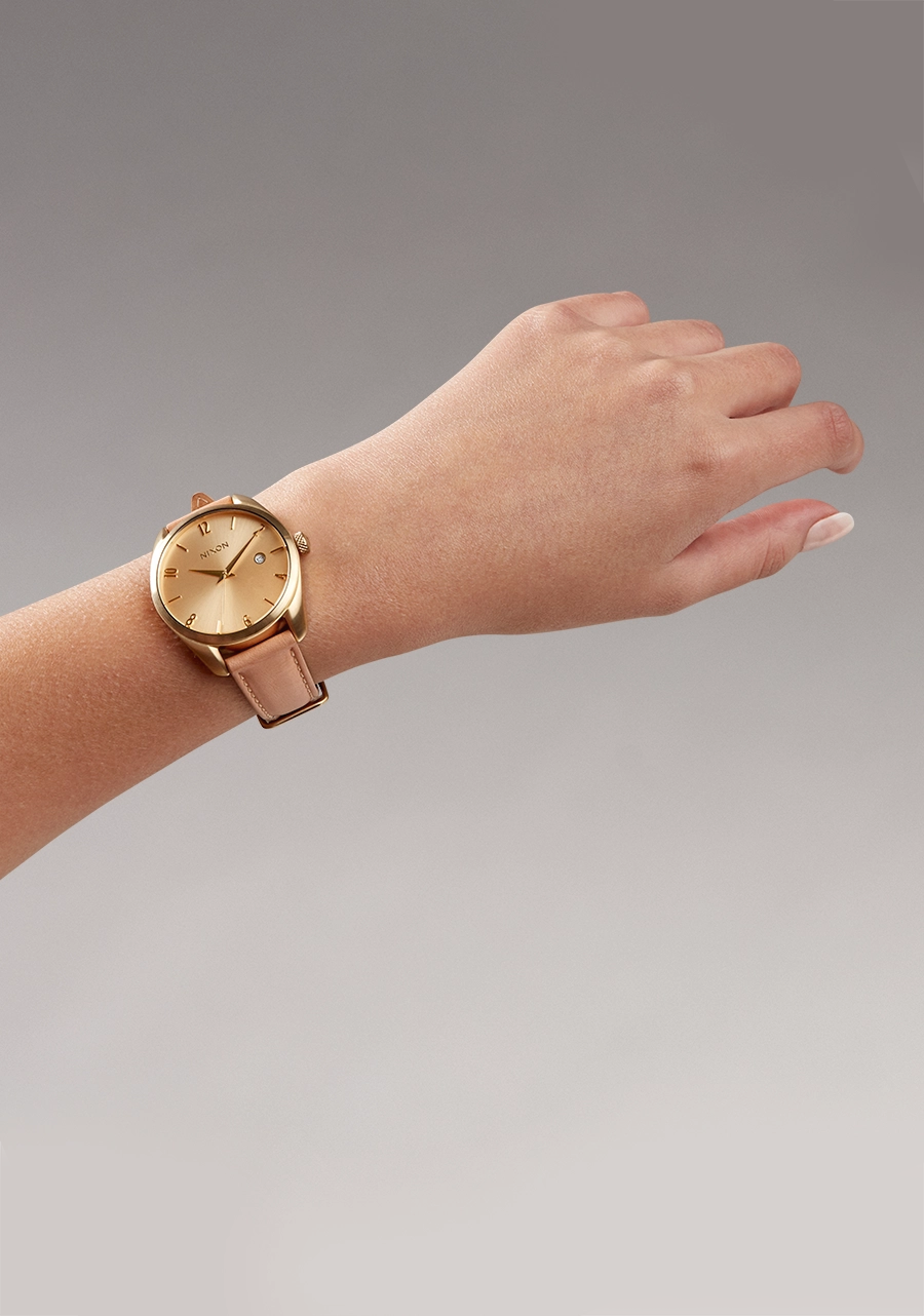 Thalia Leather - Light Gold / Tan