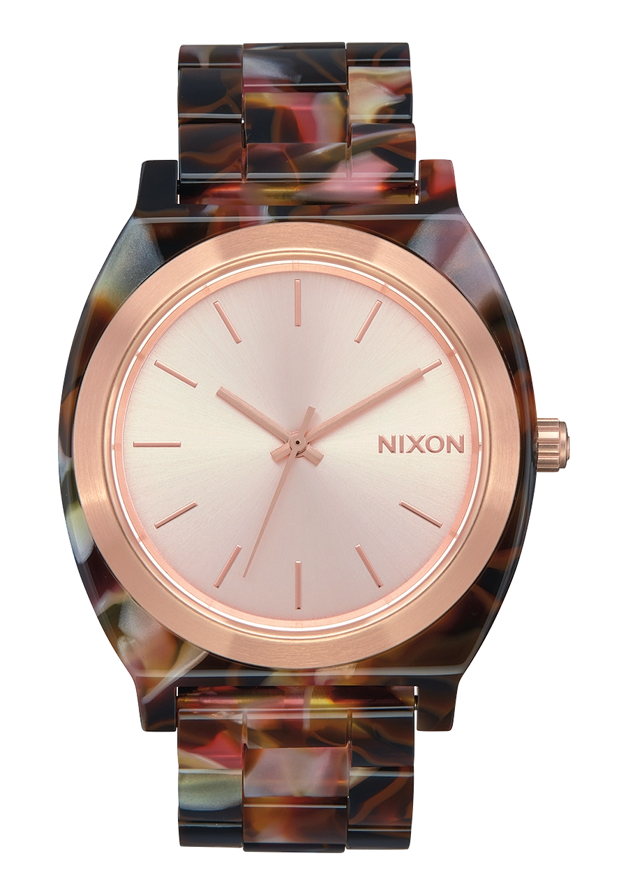 Time Teller Acetate - Rose Gold / Pink Tortoise