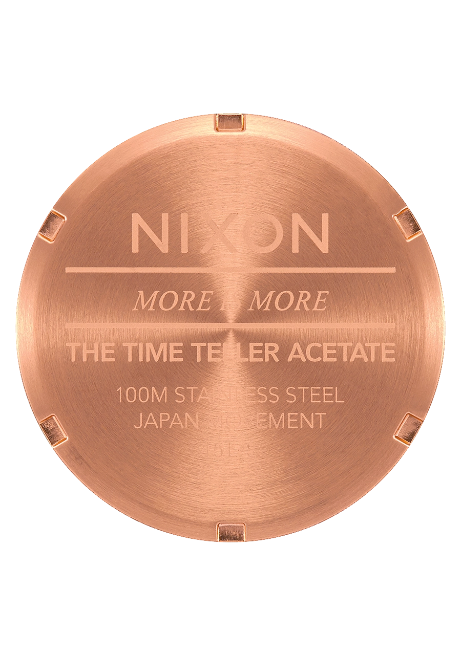 Time Teller Acetate - Rose Gold / Pink Tortoise