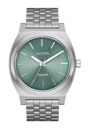 Time Teller Solar - Silver / Jade Sunray