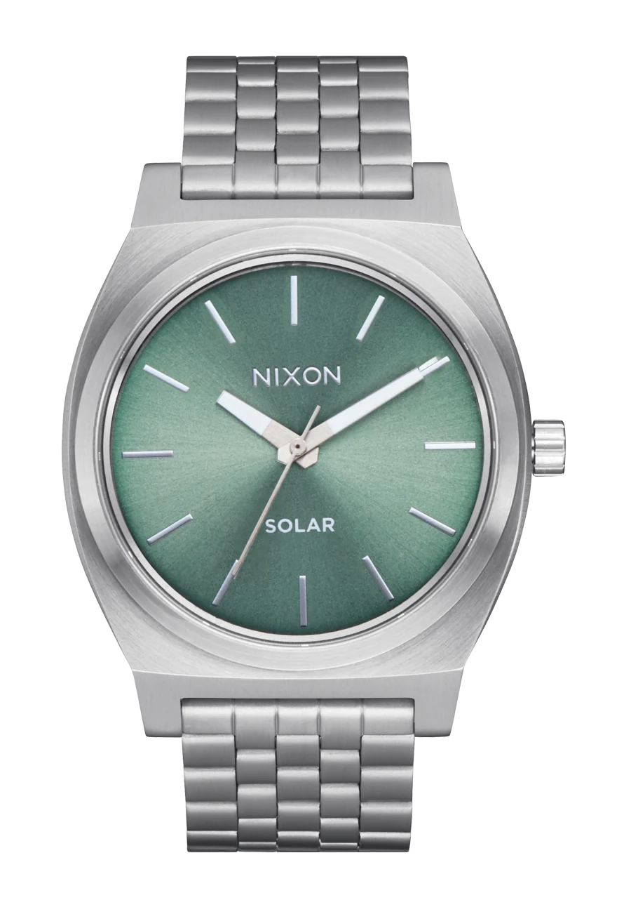 Time Teller Solar - Silver / Jade Sunray