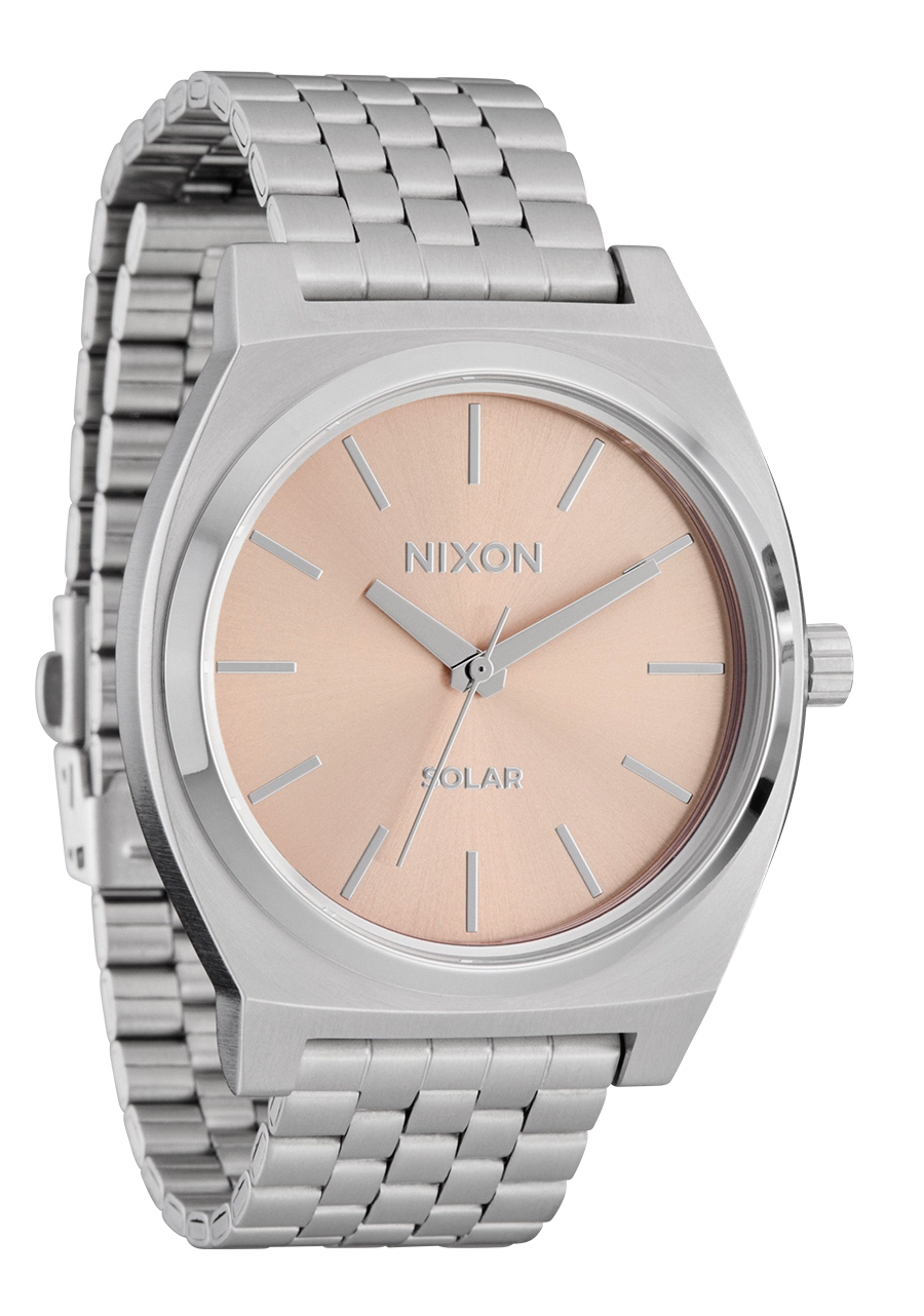 Time Teller Solar - Silver / Salmon