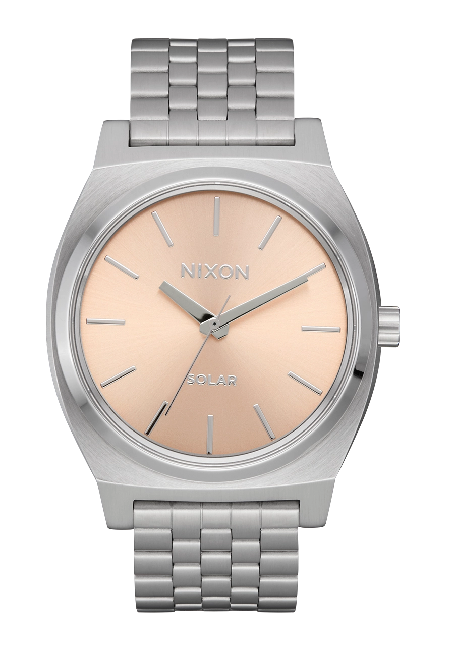 Time Teller Solar - Silver / Salmon