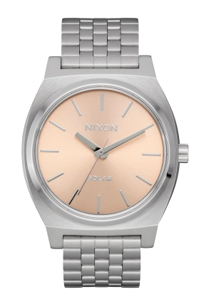 Time Teller Solar - Silver / Salmon