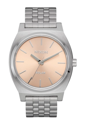 Time Teller Solar - Silver / Salmon