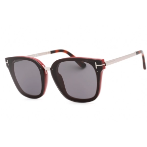 Tom Ford Women's Sunglasses - Shiny Bordeaux Cat Eye Shape Full Rim Frame | FT1014 71A