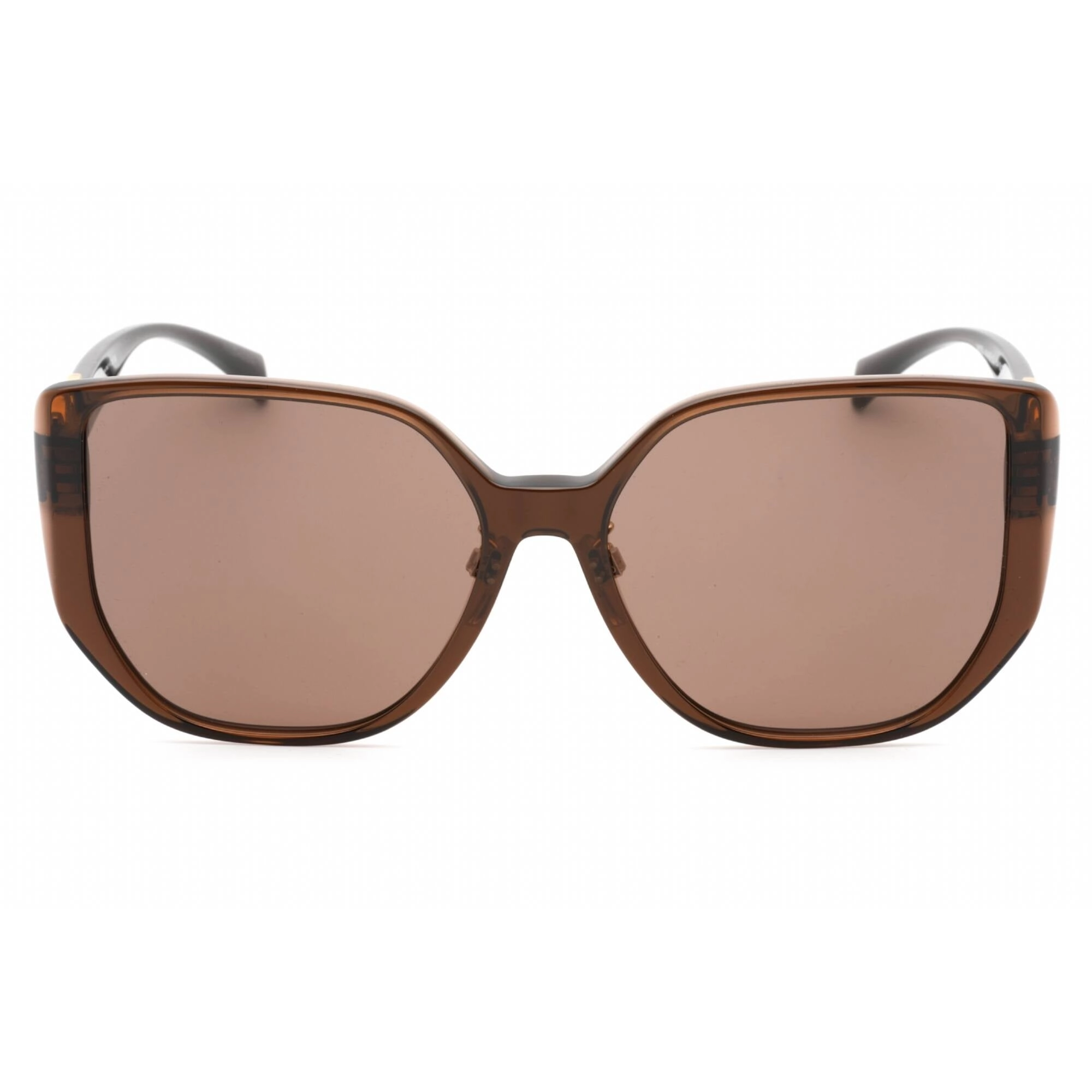 Versace Women's Sunglasses - Black Cat Eye Frame Dark Brown Lens | 0VE4449D 541673