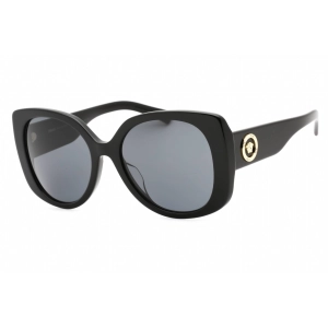 Versace Women's Sunglasses - Black Cat Eye Frame Dark Grey Lens | 0VE4387F GB1/87