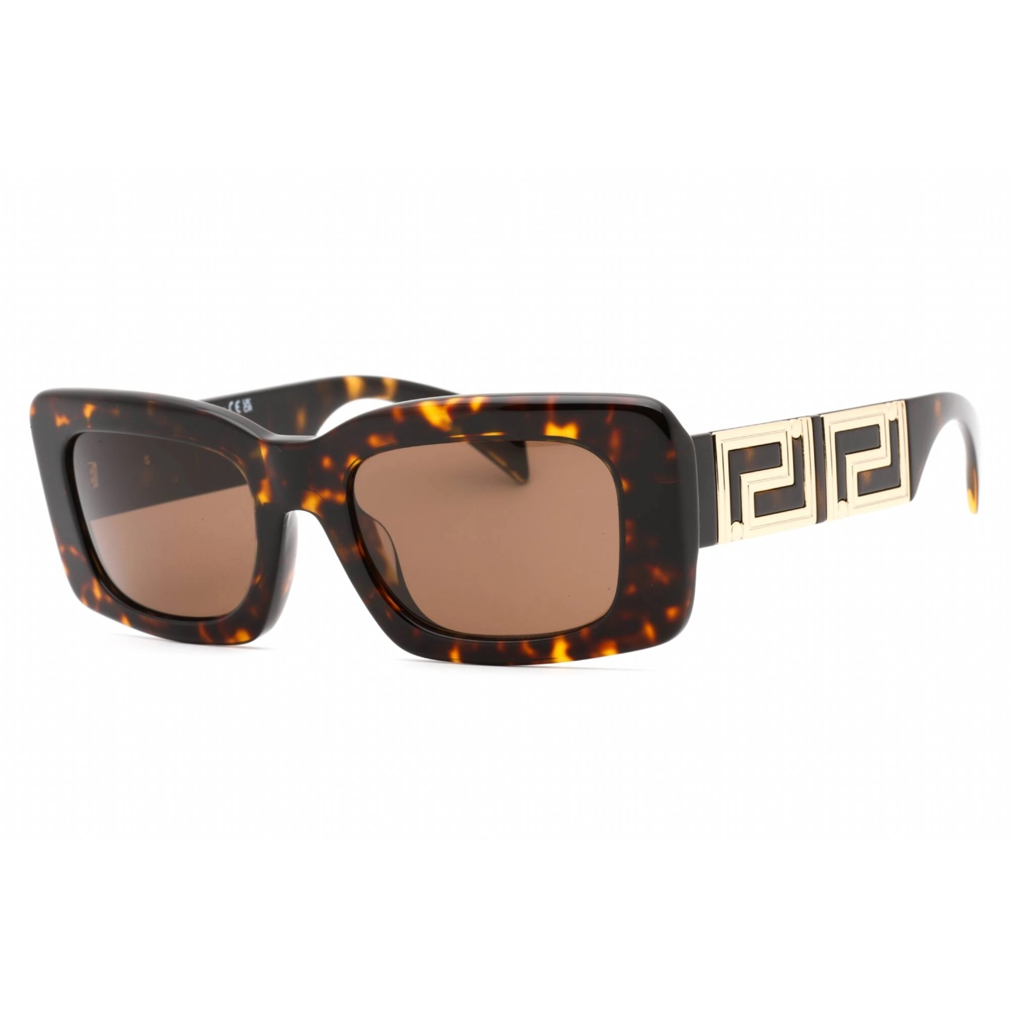 Versace Women's Sunglasses - Tortoise Plastic Rectangular Frame | 0VE4444U 108/73
