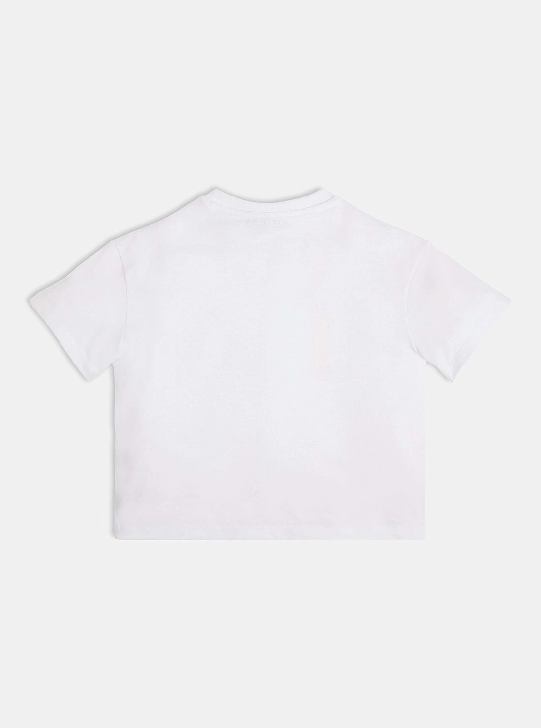 White Floral Embroidered Logo T-Shirt (7-16)