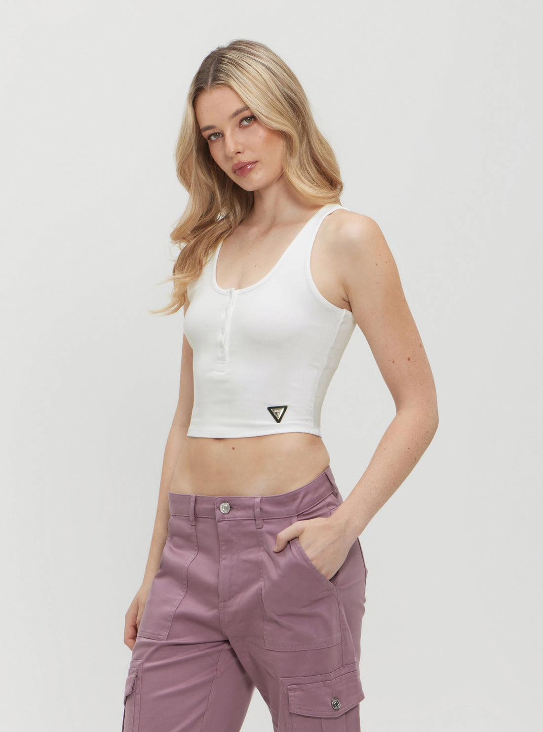 White Nyra Active Top
