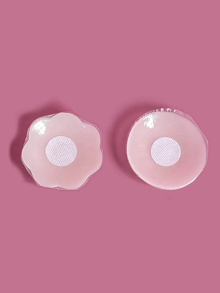 Women's Invisible Silicone Nipple Pasties with Travel Case