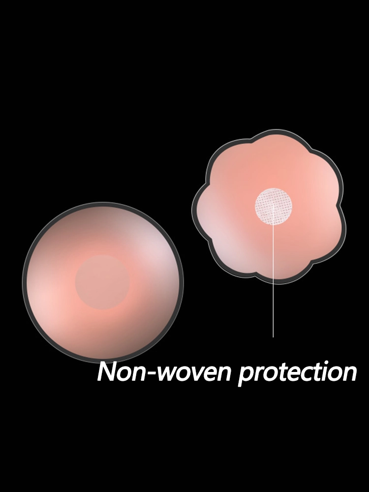 Women's Invisible Silicone Nipple Pasties with Travel Case