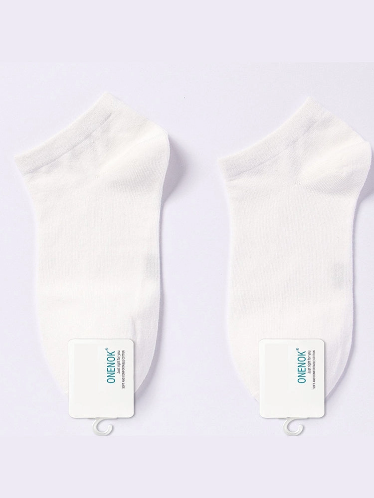 Women's Pure Cotton Candy Color Casual Short Socks