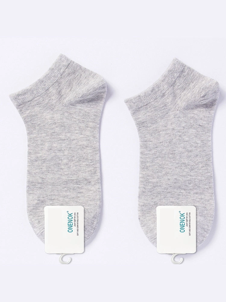 Women's Pure Cotton Candy Color Casual Short Socks