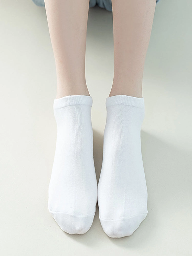 Women's Pure Cotton Candy Color Casual Short Socks