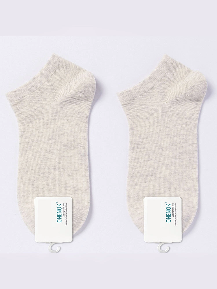 Women's Pure Cotton Candy Color Casual Short Socks