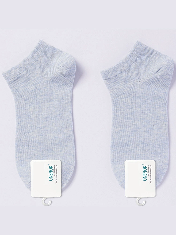 Women's Pure Cotton Candy Color Casual Short Socks