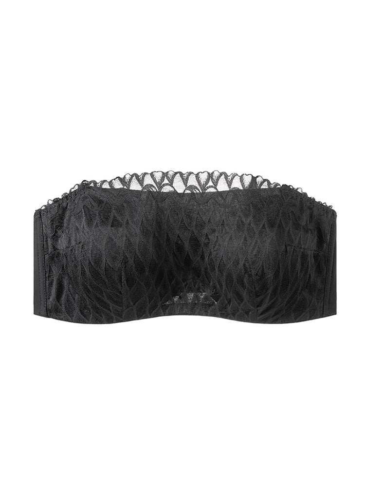 Women's Square Neck Lace Bra – Slim Convertible Straps